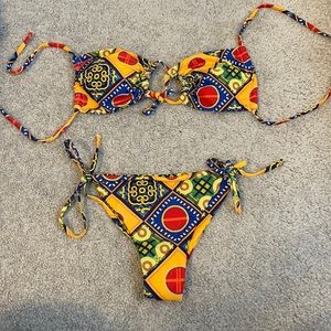 Multicolor Adjustable Bikini